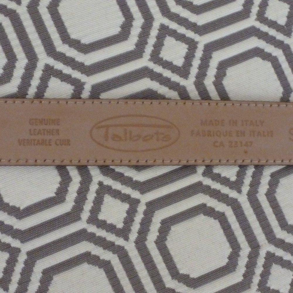 Talbots S Black Croc Embossed Leather Belt - Picture 3 of 3